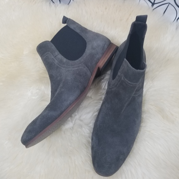 Mens The Rail Brysen Gray Suede Chelsea 